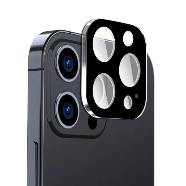 Techsuit - Full Camera Glass - iPhone 16 Pro / iPhone 16 Pro Max - Black