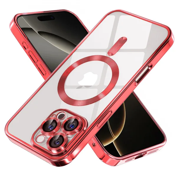 Techsuit - Luxury Crystal MagSafe - iPhone 16 Pro - Red