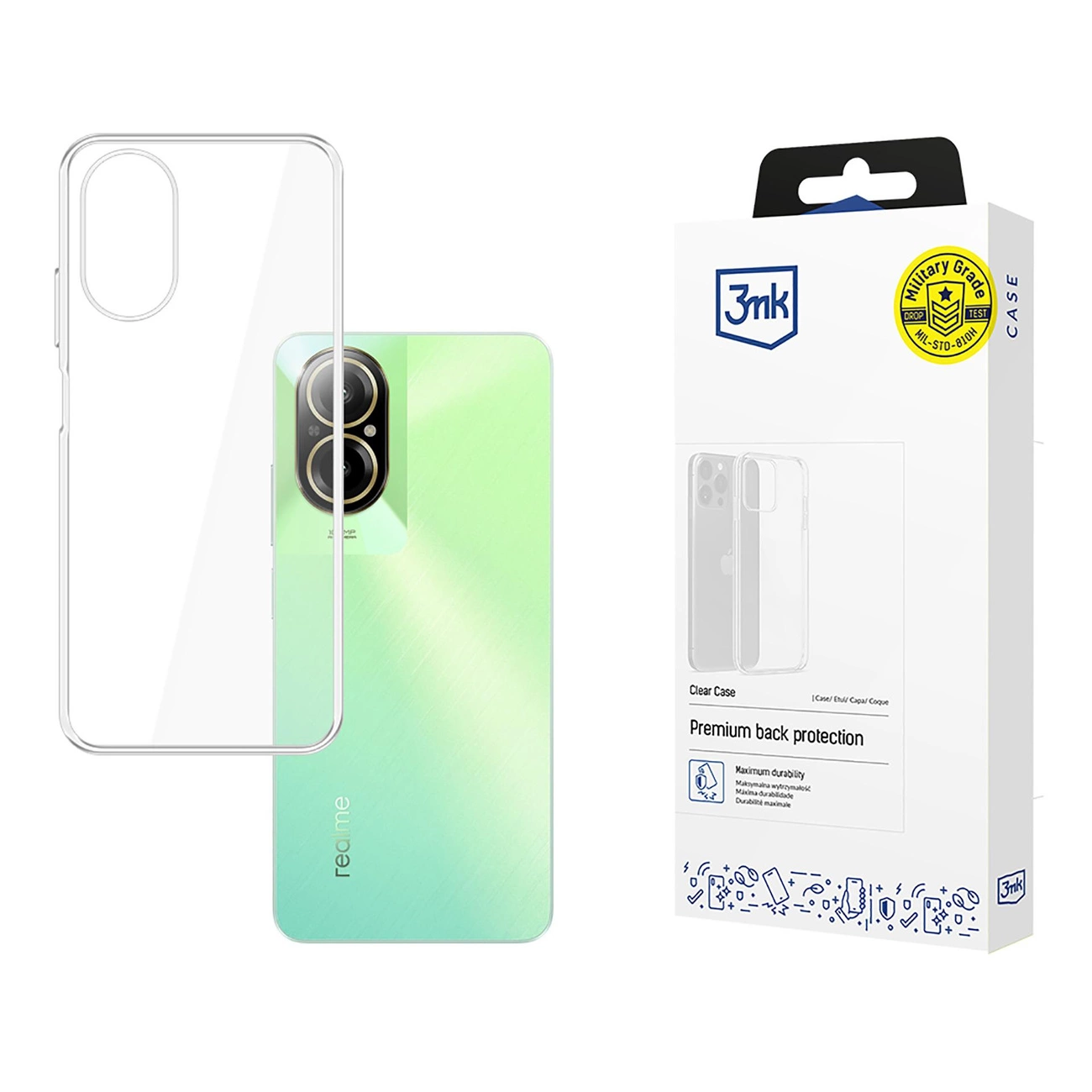 3mk Clear Case for Xiaomi Realme C67 - transparent