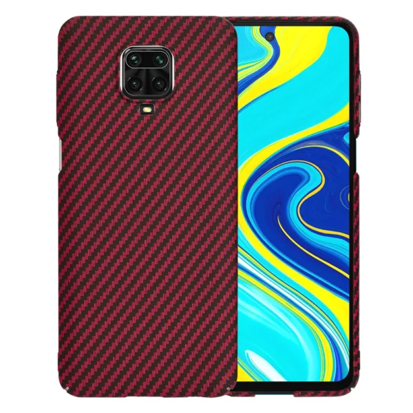 Techsuit - Carbonite FiberShell - Xiaomi Redmi Note 9S / Note 9 Pro / Note 9 Pro Max - Red