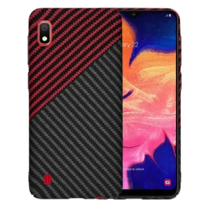 Techsuit - Carbonite FiberShell - Samsung Galaxy A10 - Red Vortex