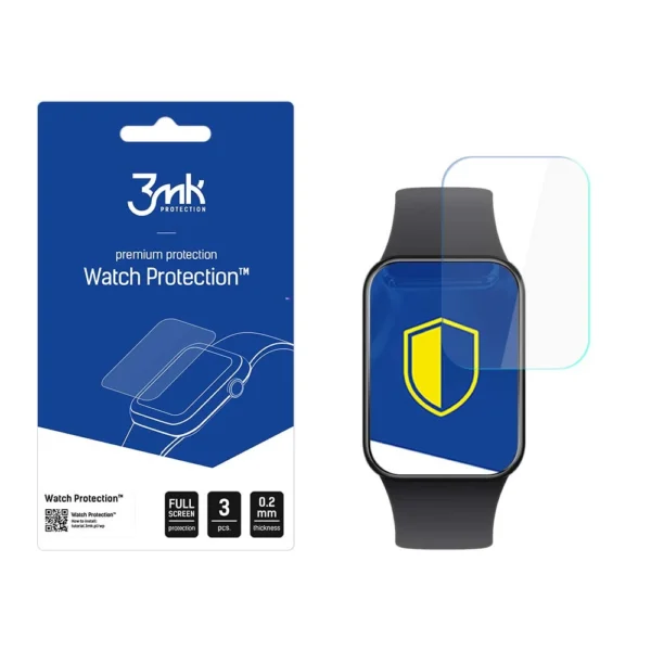 3mk Watch Protection™ hybrid glass v. FlexibleGlass Lite on Xiaomi Smart Band 8 Pro