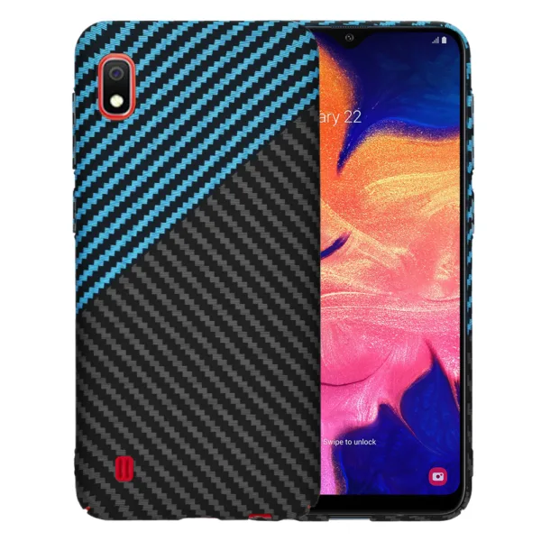 Techsuit - Carbonite FiberShell - Samsung Galaxy A10 - Blue Pulse