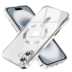 Techsuit - Luxury Crystal MagSafe - iPhone 16 Plus - Silver