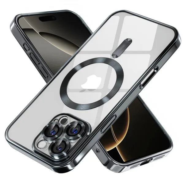 Techsuit - Luxury Crystal MagSafe - iPhone 16 Pro - Black