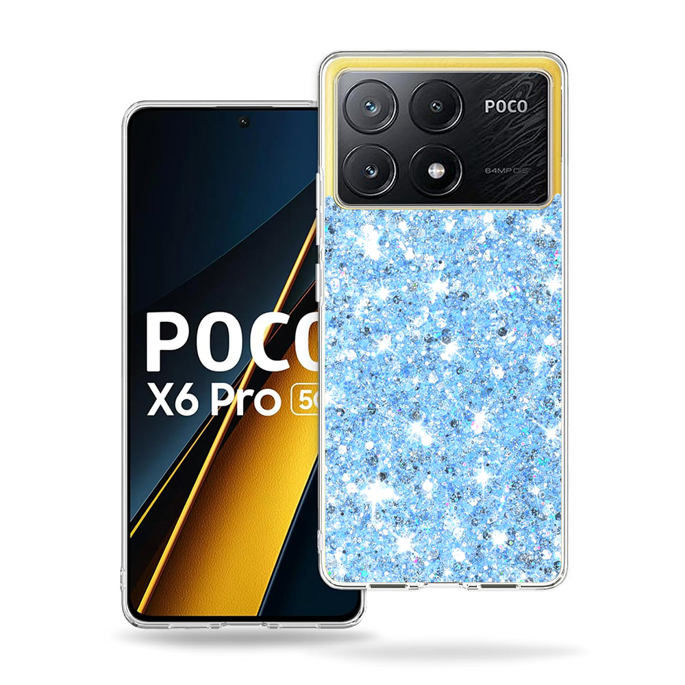 Techsuit - Sparkly Glitter - Xiaomi Poco X6 Pro - Blue