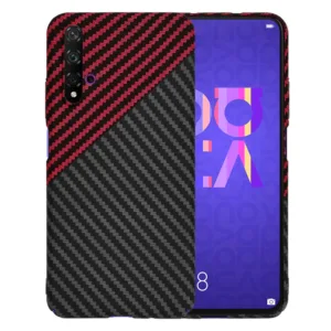 Techsuit - Carbonite FiberShell - Huawei Nova 5T / Honor 20 - Red Vortex