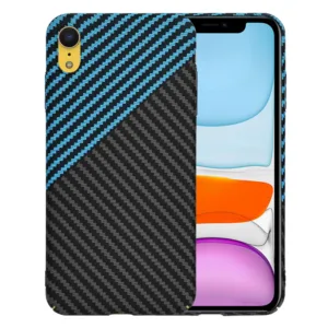 Techsuit - Carbonite FiberShell - iPhone XR - Blue Pulse