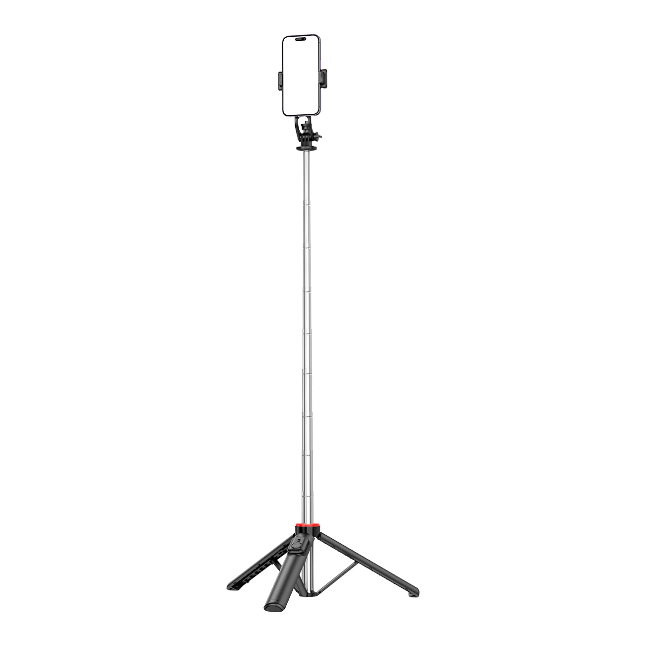 Selfie stick WC1Y3S telescopic tripod 1.3m with phone holder - black