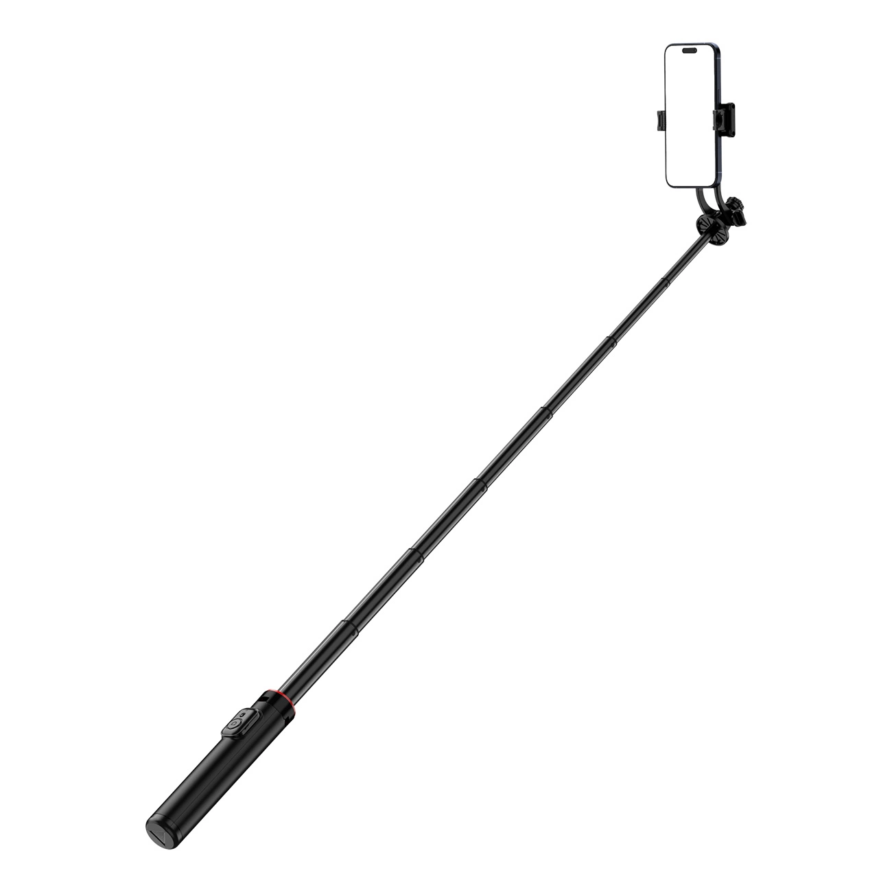 Selfie stick WC1Y2S 1.3m aluminum alloy telescopic tripod with phone holder - black