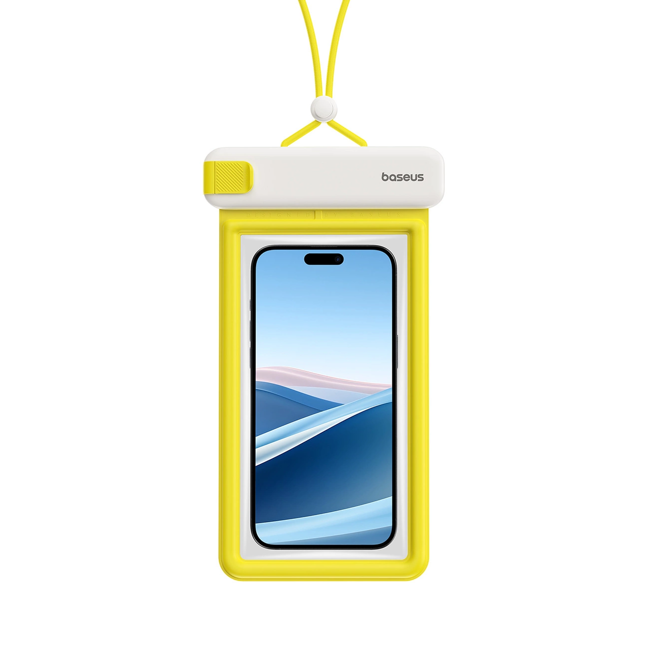 Baseus DeepDive case waterproof IPX8 with 4 layers of seal - white and yellow