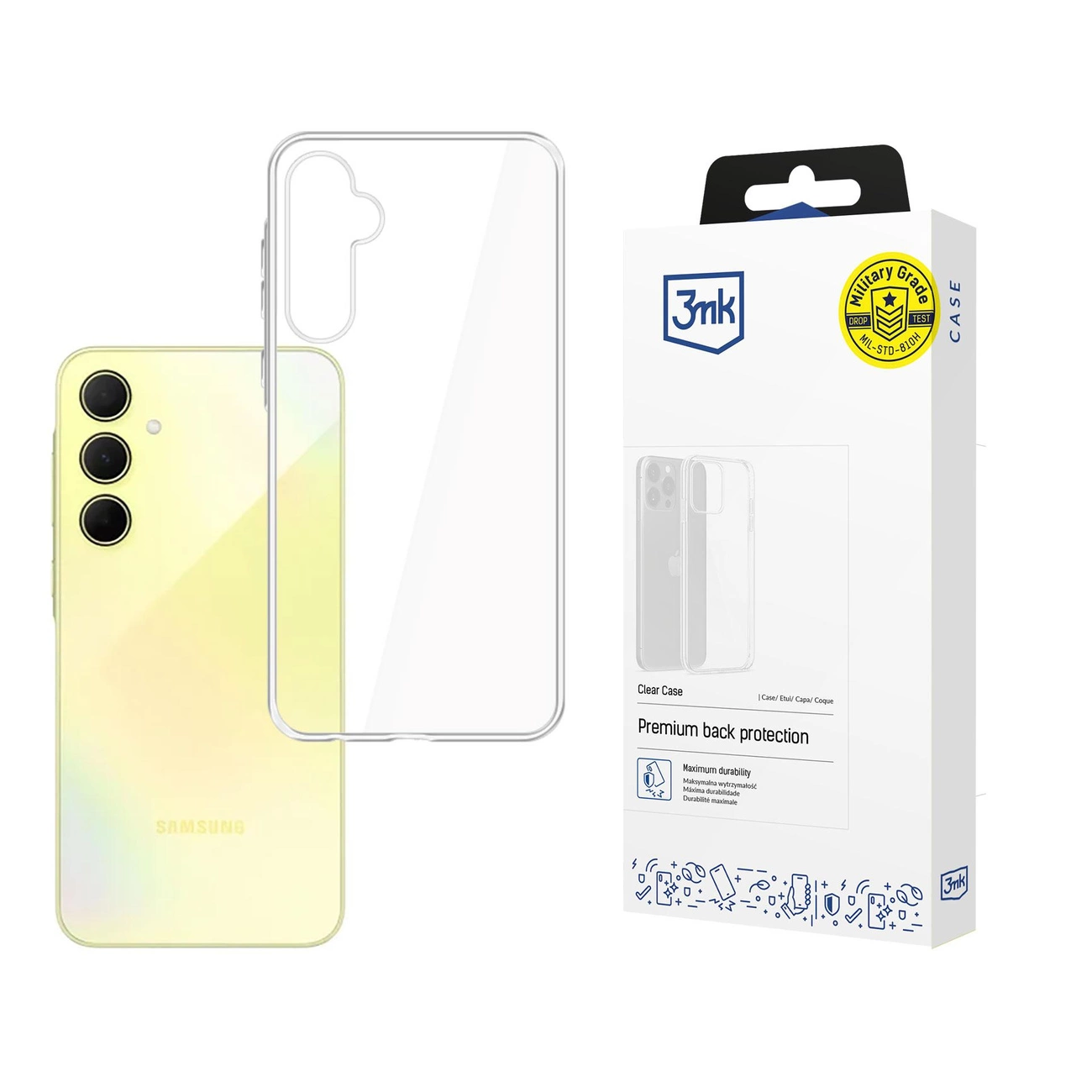 3mk Clear Case for Samsung Galaxy A35 5G - transparent