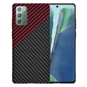 Techsuit - Carbonite FiberShell - Samsung Galaxy Note 20 4G / Note 20 5G - Red Vortex