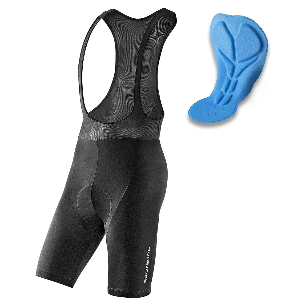 Rockbros RK20022XL short bib shorts with XXL insert - black