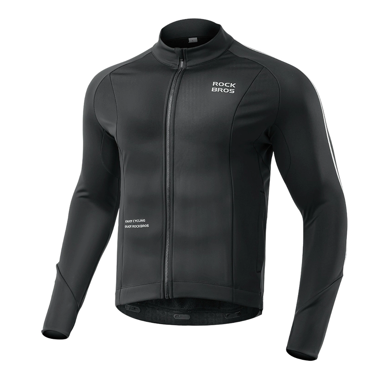 Rockbros 15400002005 long sleeve cycling jersey autumn/winter XXL - black