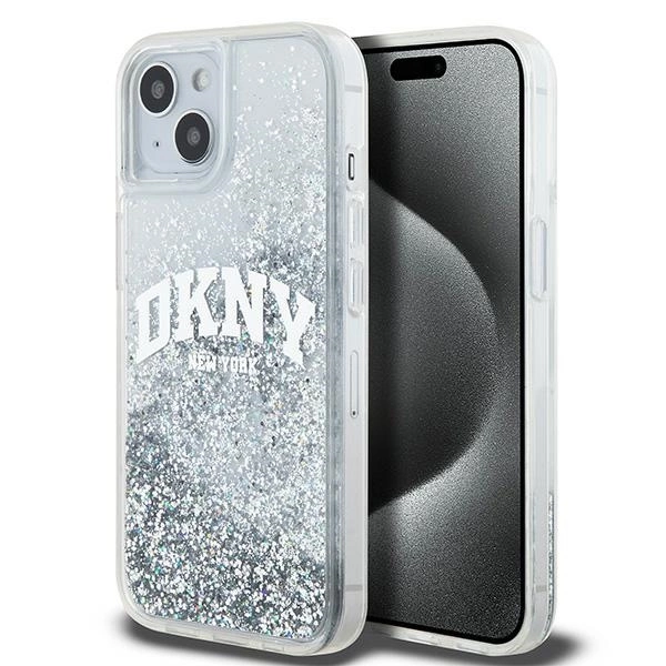 DKNY Liquid Glitter Big Logo case for iPhone 15 / 14 / 13 - white