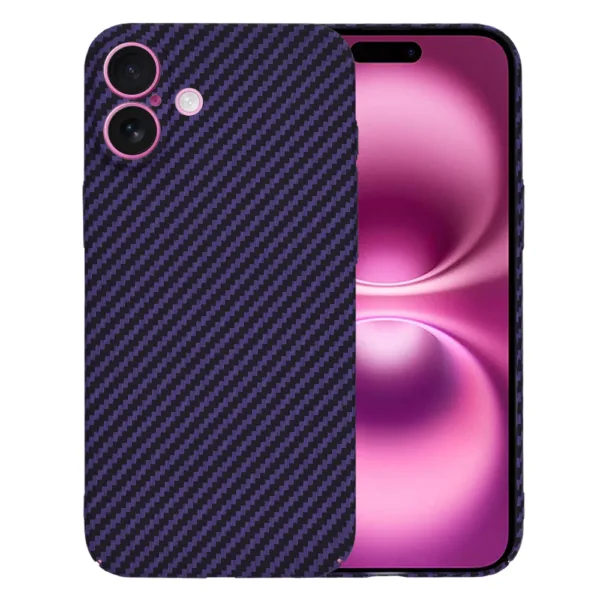 Techsuit - Carbonite FiberShell - iPhone 16 Plus - Purple