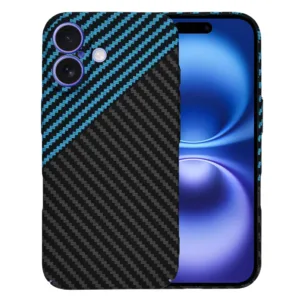 Techsuit - Carbonite FiberShell - iPhone 16 - Blue Pulse