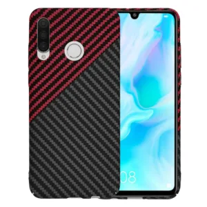 Techsuit - Carbonite FiberShell - Huawei P30 Lite / P30 Lite New Edition - Red Vortex