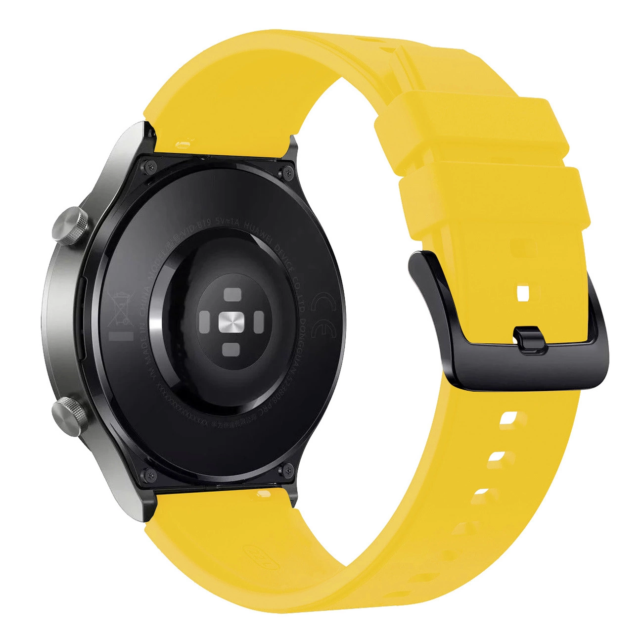 Silicone Strap for Huawei Watch GT 2/3/4/2 Pro/3 Pro/4 Pro/GT 2e 46mm - Yellow