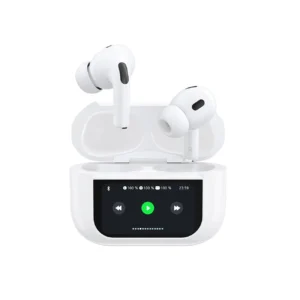 Dudao U19 in-ear TWS wireless Bluetooth 5.3 headphones with LED display - white