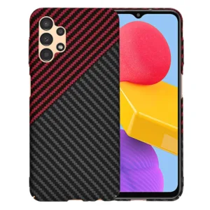 Techsuit - Carbonite FiberShell - Samsung Galaxy A13 4G - Red Vortex