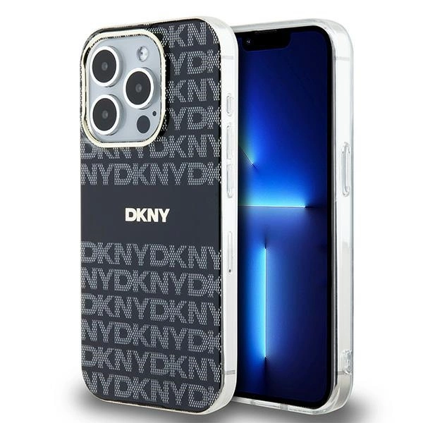 DKNY IML Mono & Stripe MagSafe case for iPhone 14 Pro - black