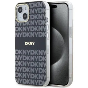 DKNY IML Mono & Stripe MagSafe Case for iPhone 15 Plus / 14 Plus - Black