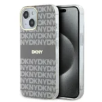 DKNY IML Mono & Stripe MagSafe case for iPhone 15 / 14 / 13 - beige