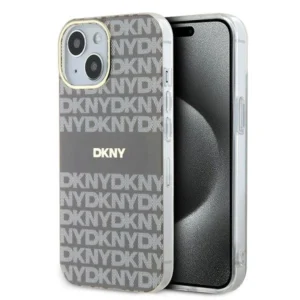 DKNY IML Mono & Stripe MagSafe case for iPhone 15 / 14 / 13 - beige