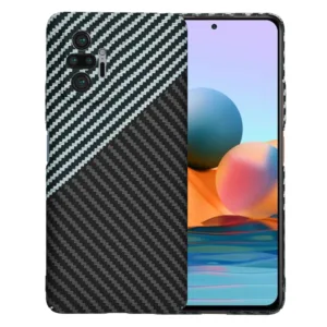 Techsuit - Carbonite FiberShell - Xiaomi Redmi Note 10 Pro / Note 10 Pro Max - Stealth Gray