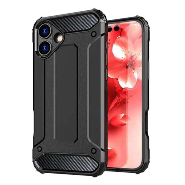 Techsuit - Hybrid Armor - iPhone 16 Plus - Black