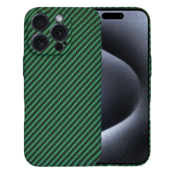 Techsuit - Carbonite FiberShell - iPhone 15 Pro - Green