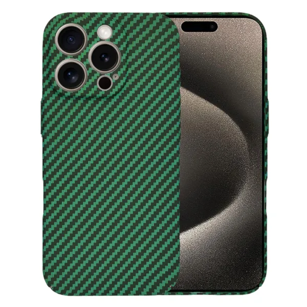 Techsuit - Carbonite FiberShell - iPhone 15 Pro Max - Green