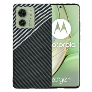 Techsuit - Carbonite FiberShell - Motorola Edge 40 / Edge (2023) - Stealth Gray