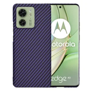 Techsuit - Carbonite FiberShell - Motorola Edge 40 / Edge (2023) - Purple