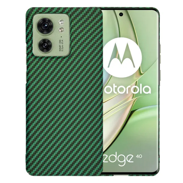 Techsuit - Carbonite FiberShell - Motorola Edge 40 / Edge (2023) - Green