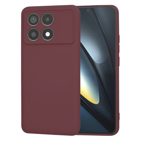 Techsuit - SoftFlex - Xiaomi Poco F6 Pro - Plum Red