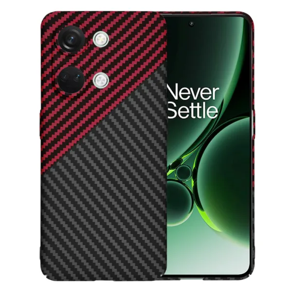 Techsuit - Carbonite FiberShell - OnePlus Nord 3 - Red Vortex