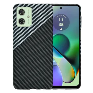 Techsuit - Carbonite FiberShell - Motorola Moto G54 / Moto G54 Power Edition / Moto G64 - Stealth Gray