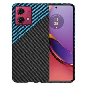 Techsuit - Carbonite FiberShell - Motorola Moto G84 - Blue Pulse