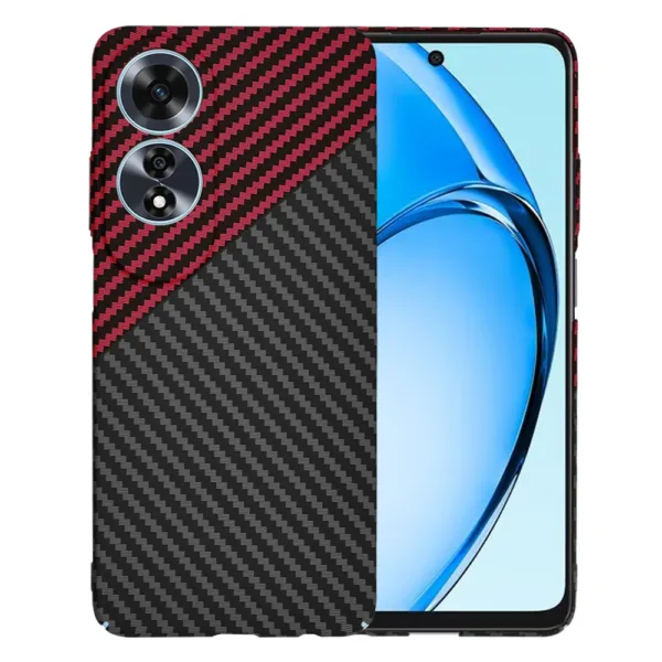 Techsuit - Carbonite FiberShell - Oppo A60 4G - Red Vortex