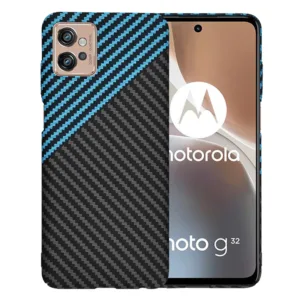 Techsuit - Carbonite FiberShell - Motorola Moto G32 - Blue Pulse