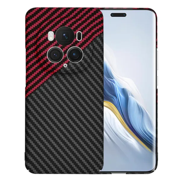 Techsuit - Carbonite FiberShell - Honor Magic6 Pro - Red Vortex