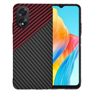 Techsuit - Carbonite FiberShell - Oppo A18 / A38 - Red Vortex