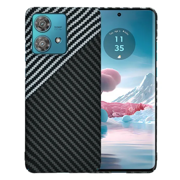 Techsuit - Carbonite FiberShell - Motorola Edge 40 Neo - Stealth Gray