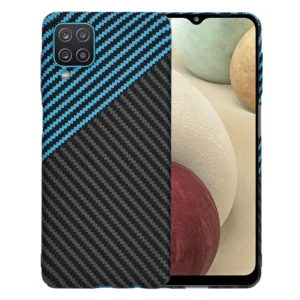 Techsuit - Carbonite FiberShell - Samsung Galaxy A12 / A12 Nacho / M12 / F12 - Blue Pulse