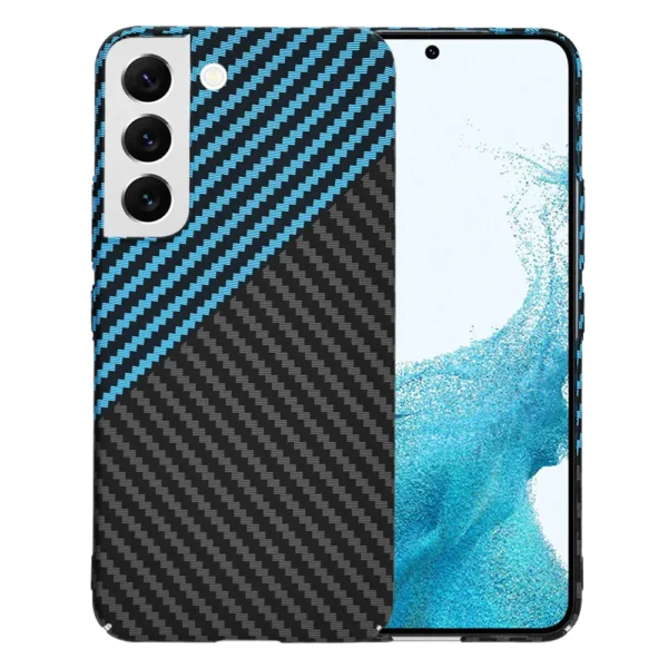 Techsuit - Carbonite FiberShell - Samsung Galaxy S22 5G - Blue Pulse