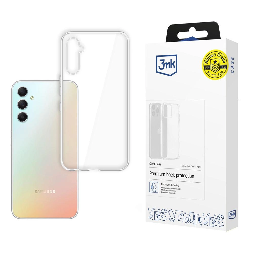 3mk Clear Case for Samsung Galaxy A34 5G - transparent