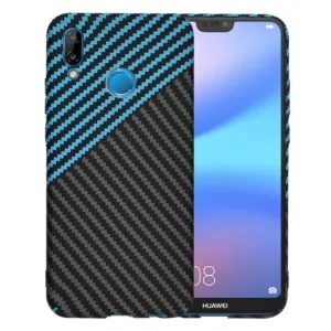 Techsuit - Carbonite FiberShell - Huawei P20 Lite - Blue Pulse